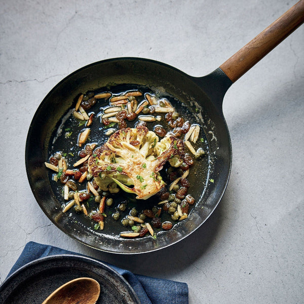 Cauliflower Steaks with Almonds and Capers